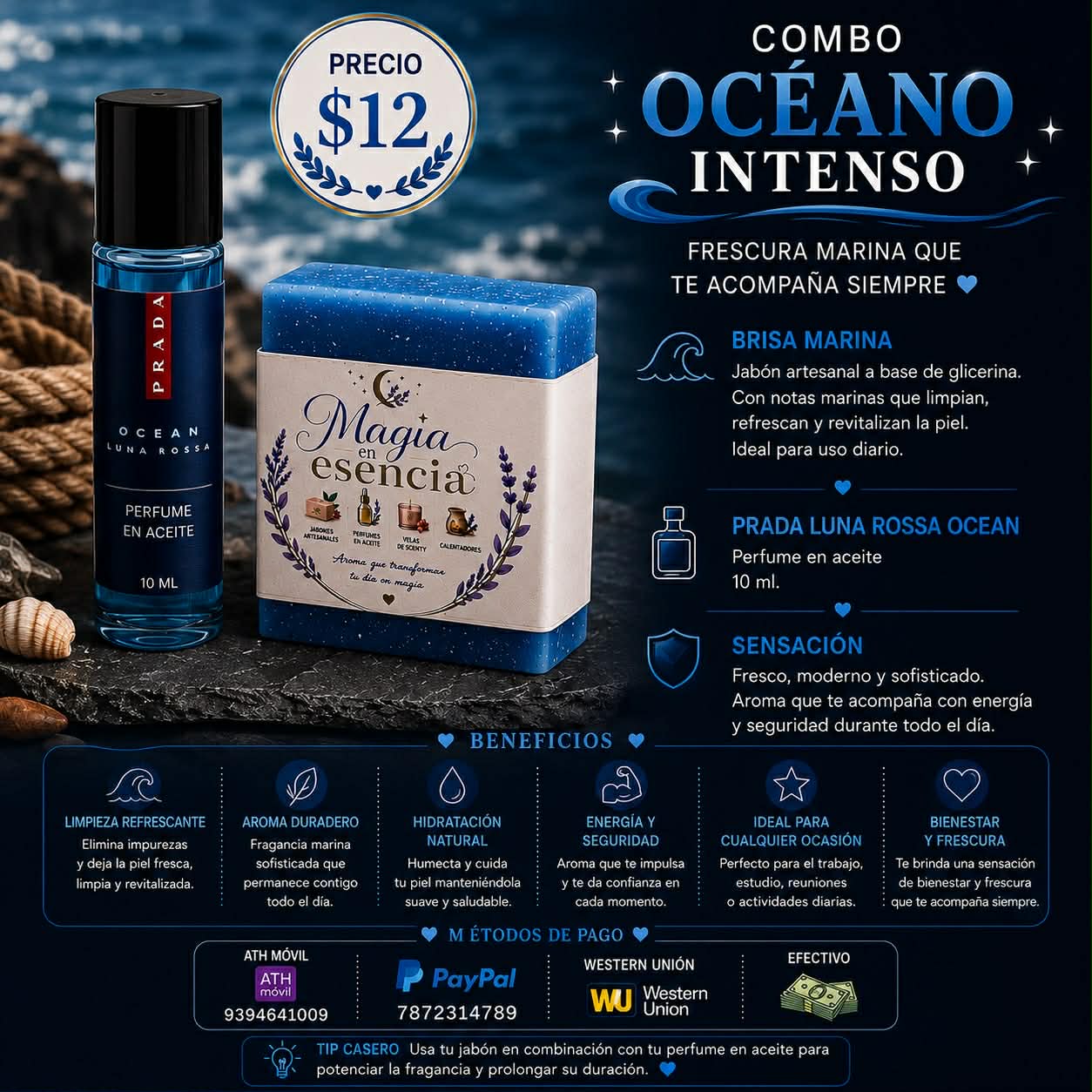 Combo Oceano Intenso Male