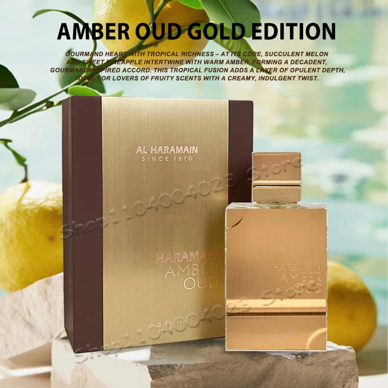 100ml HARAMAIN AMBER OUD Haraman Arab Dubai Perfume Long-lasting Fragrance Unique Scent Perfume For Men And Women