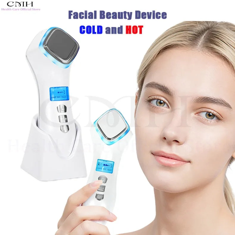 CMH Face Lift Skin Rejuvenation Vibration Facial Massager with Hot Cold Function Tightening Beauty Equipment Massage Relaxation