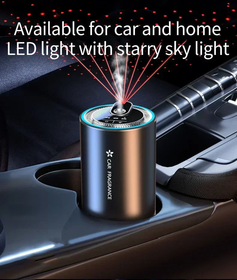 Car Perfume Air Freshener Essential Oil Fragrance Diffuser Smell Distributor USB Rechargeable Aromatherapy Scent Air Refresher