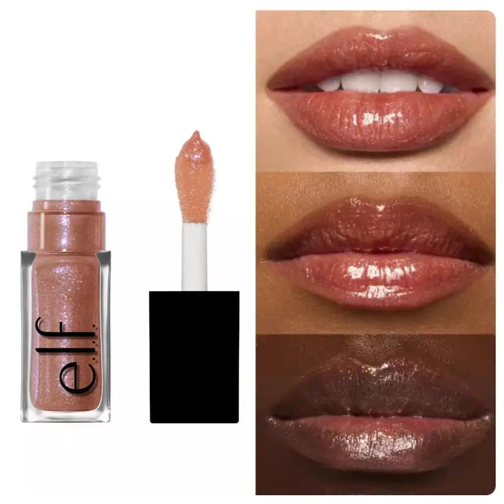 Lip Glaze Elf Divine Wine Crystal Glossy Shiny Finish Hydrating Lip Color Cosmetic Beauty Product