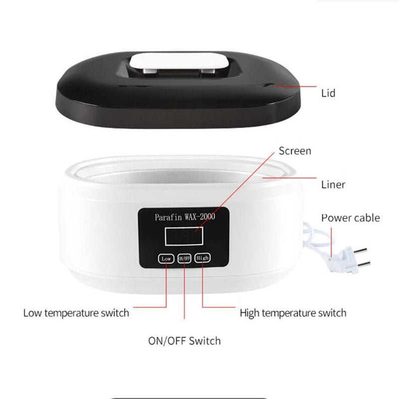 Hands and Feet Mask Warmer Paraffin Wax Bath Heater Machine Moisturizing Hydrating Kit Hand Waxing Spa Smooth and Soft Skin Care