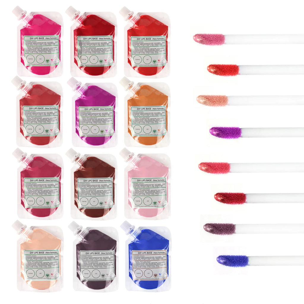 50ml 100ml 200ml 300ml 420ml Lip Gloss Base Bagged Vegan Matte Gloss Diy Lip Gloss Base Makeup Custom