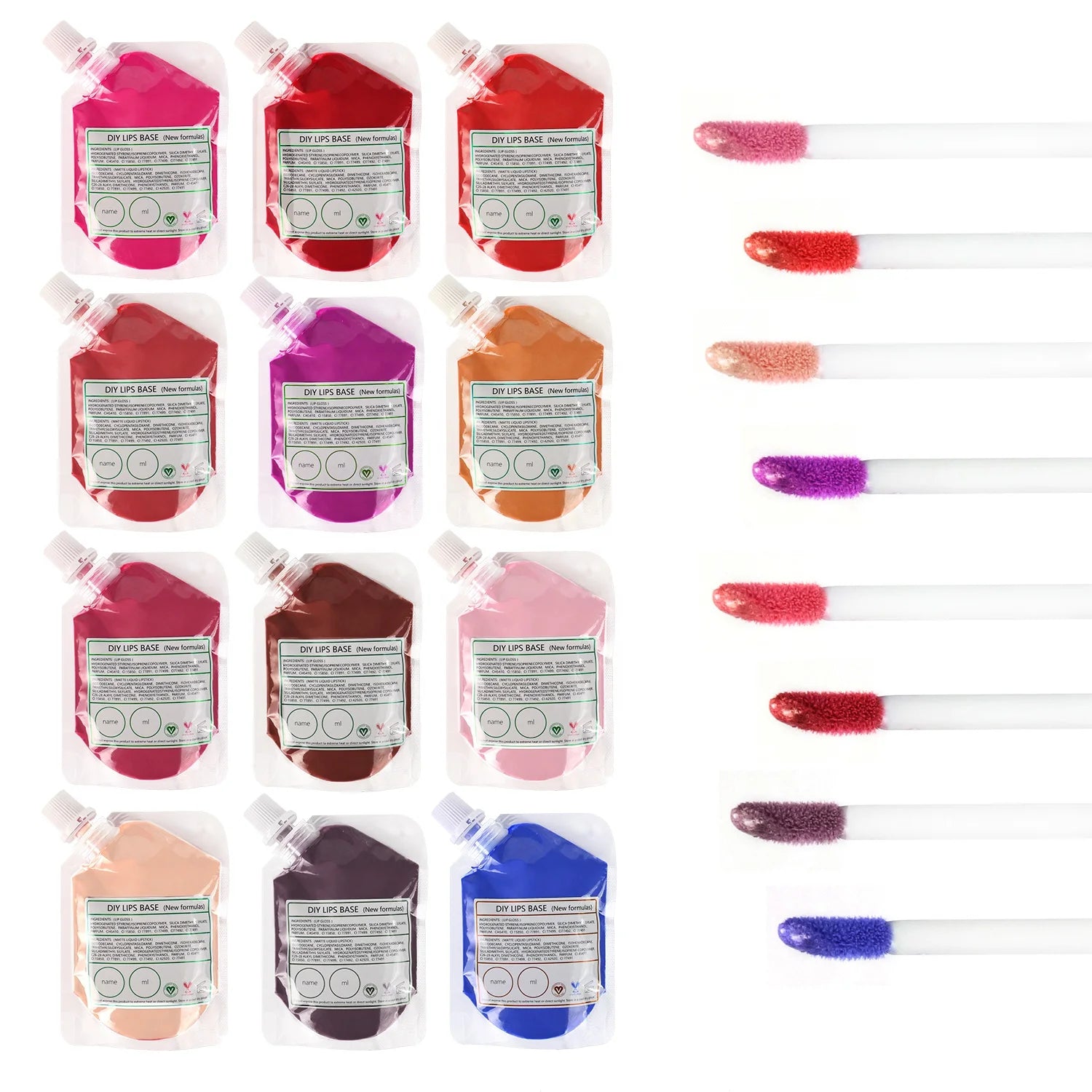 50ml 100ml 200ml 300ml 420ml Lip Gloss Base Bagged Vegan Matte Gloss Diy Lip Gloss Base Makeup Custom
