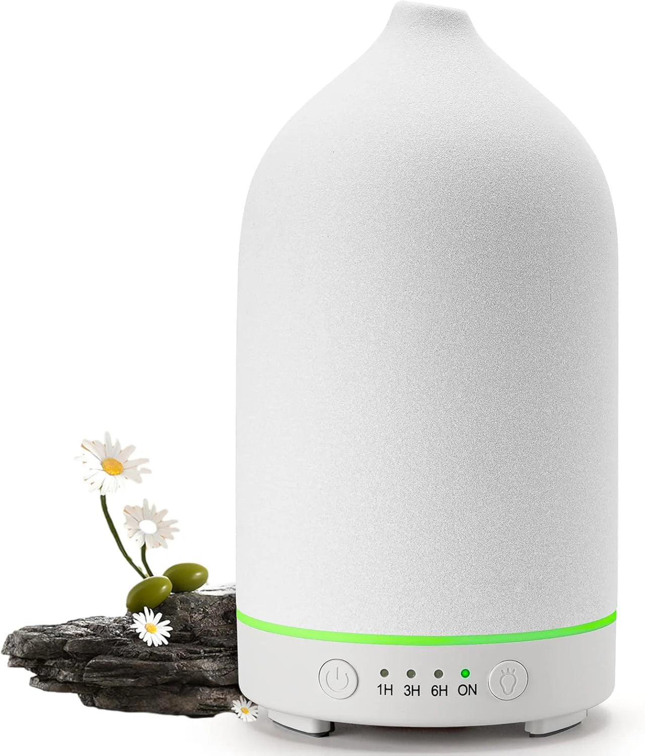 Ceramic Air Humidifier Aroma Diffuser Aromatherapy Cool Mist Ultrasonic Essential Oil  Diffuser With 7 LED Humidifier