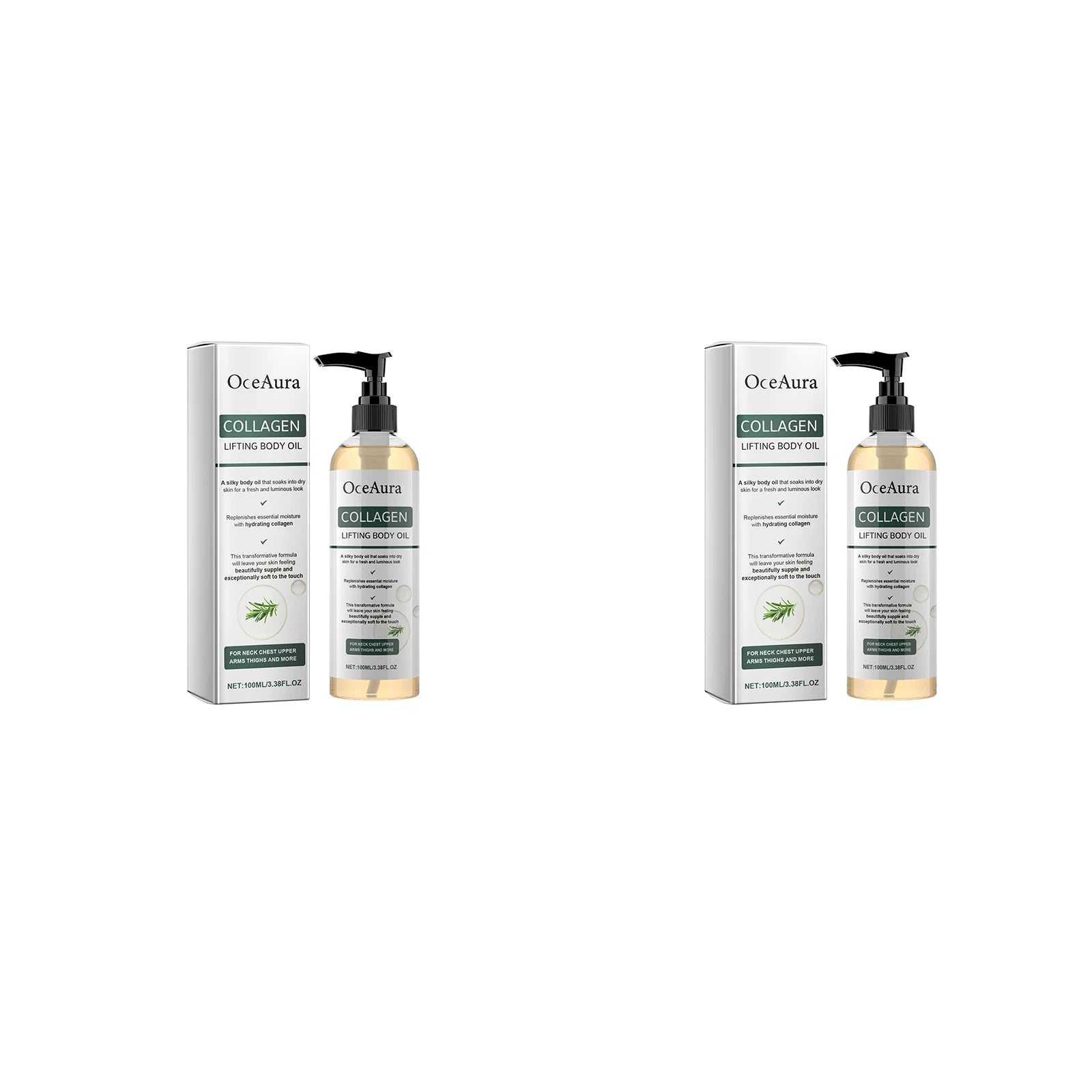 OceAura Collagen Body Oil Moisturizing and Moisturizing Whole Body Massage Essential Oil for Dry Skin Moisturizer Hydrating