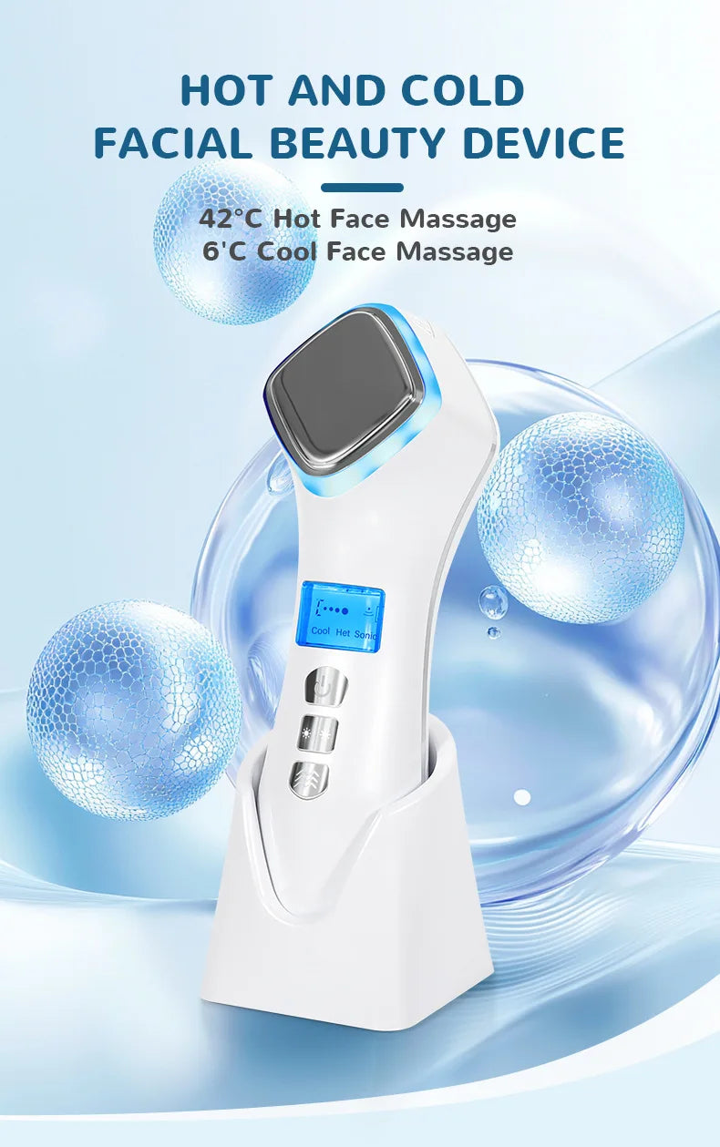 CMH Face Lift Skin Rejuvenation Vibration Facial Massager with Hot Cold Function Tightening Beauty Equipment Massage Relaxation