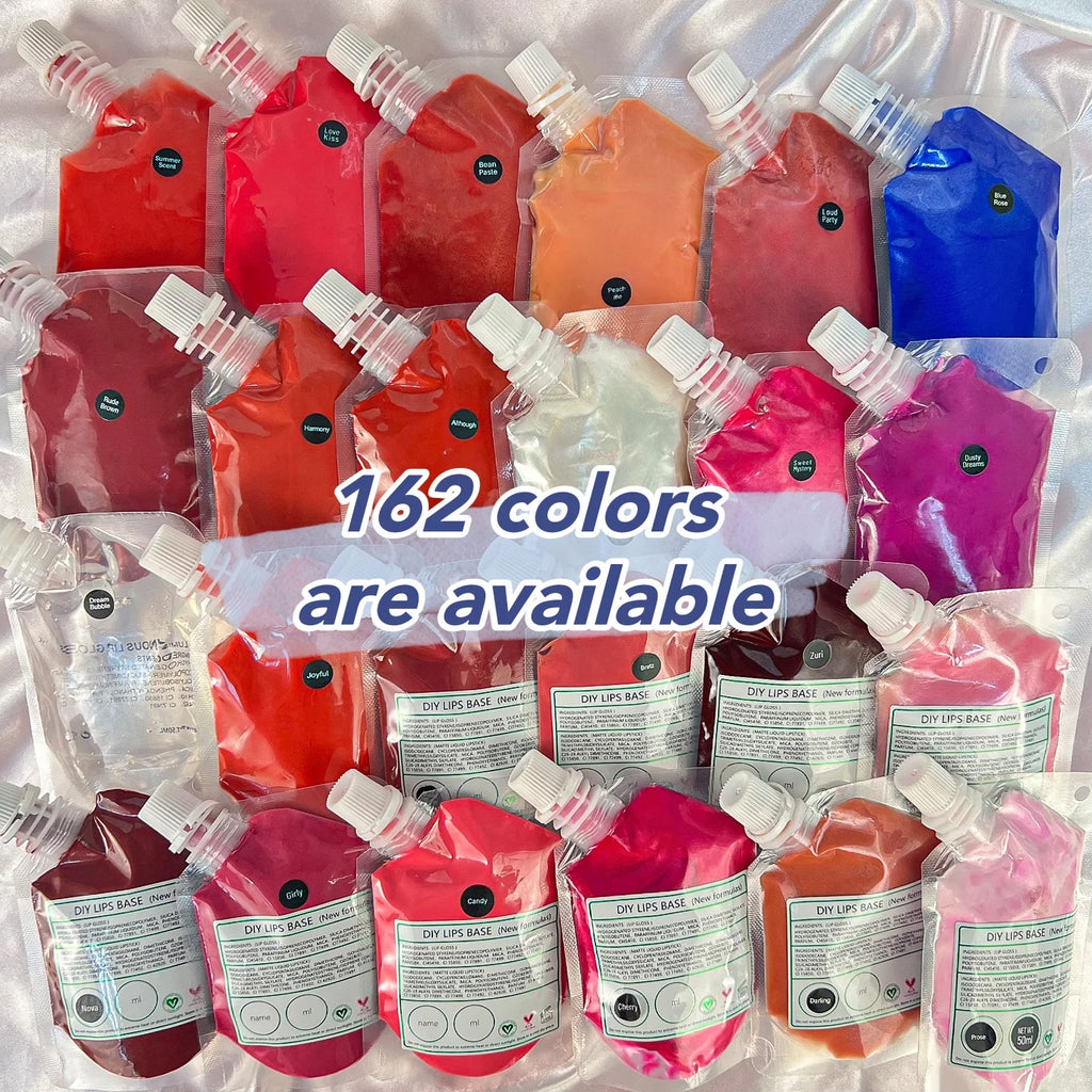 50ml 100ml 200ml 300ml 420ml Lip Gloss Base Bagged Vegan Matte Gloss Diy Lip Gloss Base Makeup Custom