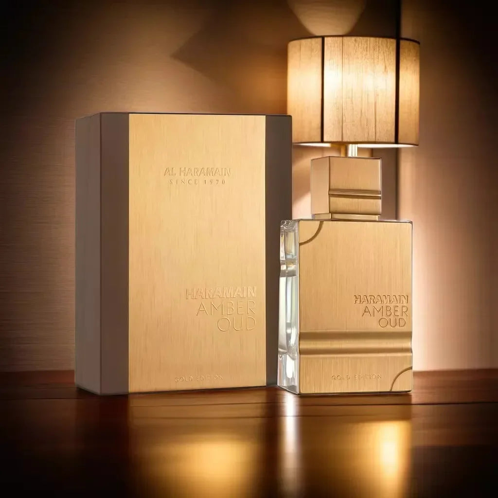 Al Haramain Amber Oud Gold EDP 2.0oz – Amber Vanilla Oud Perfume, Gift for Halloween, Thanksgiving & Christmas