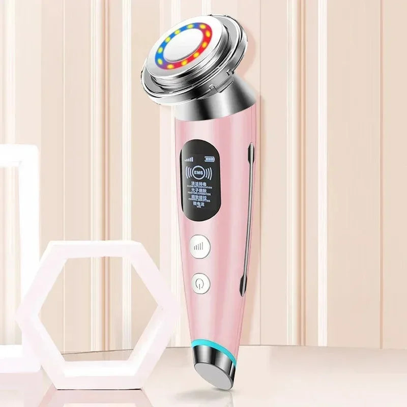 ‌Facial Massager - 4-in-1 Anti-Aging Device with Light Therapy, Wrinkle Reduction & Skin Rejuvenation for Home Use