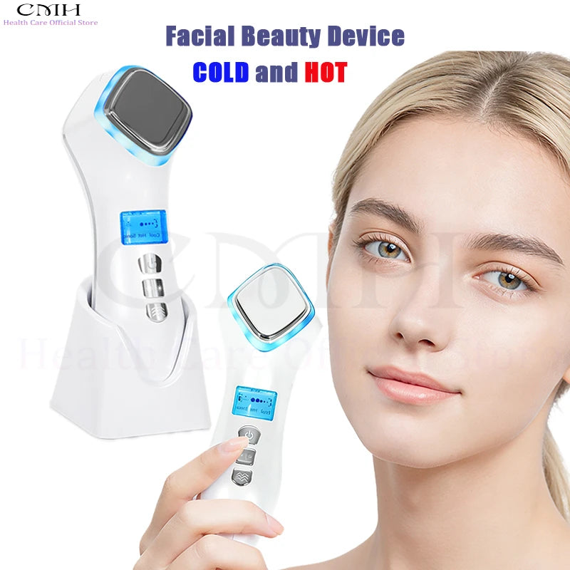 CMH Face Lift Skin Rejuvenation Vibration Facial Massager with Hot Cold Function Tightening Beauty Equipment Massage Relaxation