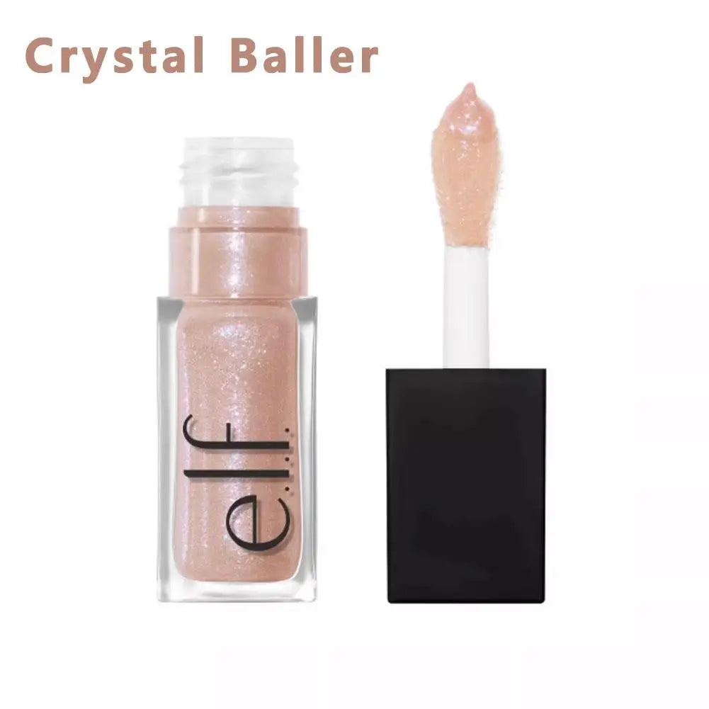 Lip Glaze Elf Divine Wine Crystal Glossy Shiny Finish Hydrating Lip Color Cosmetic Beauty Product