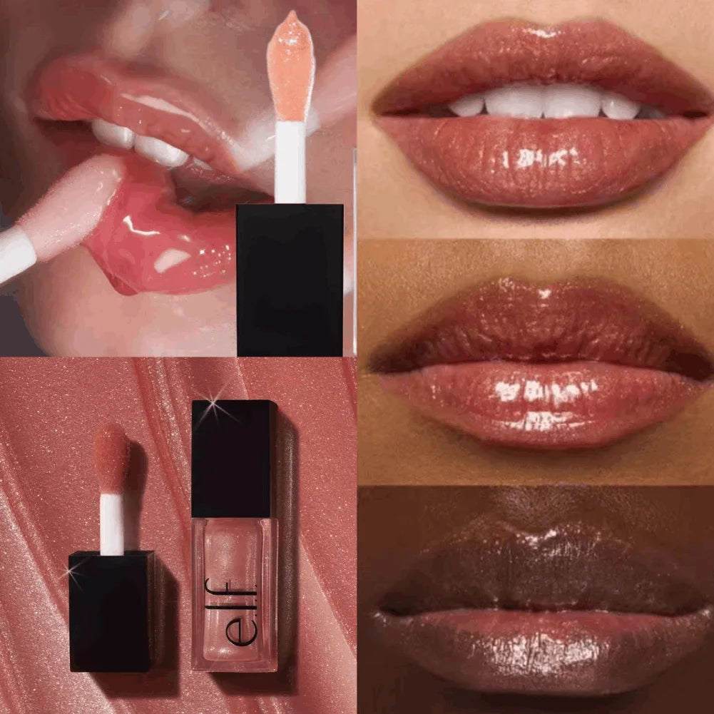 Lip Glaze Elf Divine Wine Crystal Glossy Shiny Finish Hydrating Lip Color Cosmetic Beauty Product