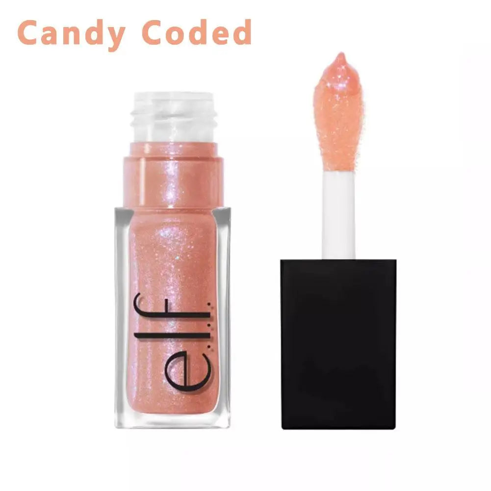Lip Glaze Elf Divine Wine Crystal Glossy Shiny Finish Hydrating Lip Color Cosmetic Beauty Product