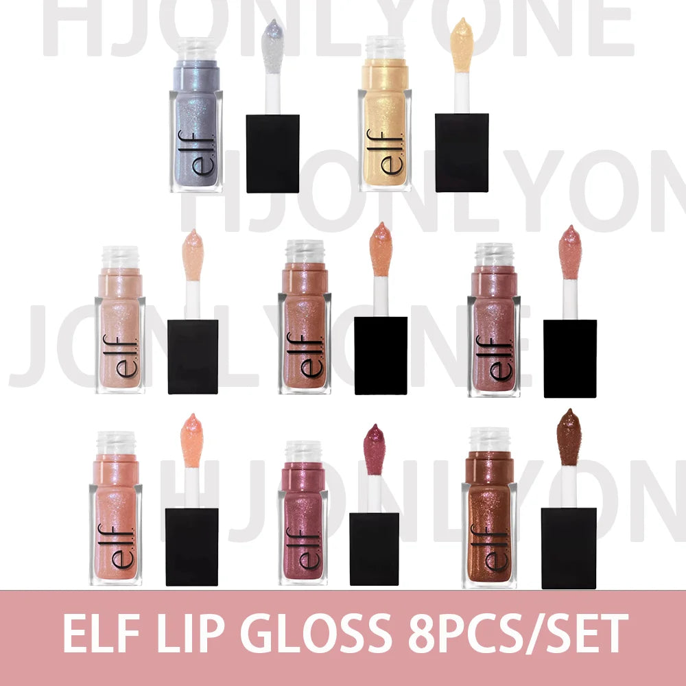 Lip Glaze Elf Divine Wine Crystal Glossy Shiny Finish Hydrating Lip Color Cosmetic Beauty Product