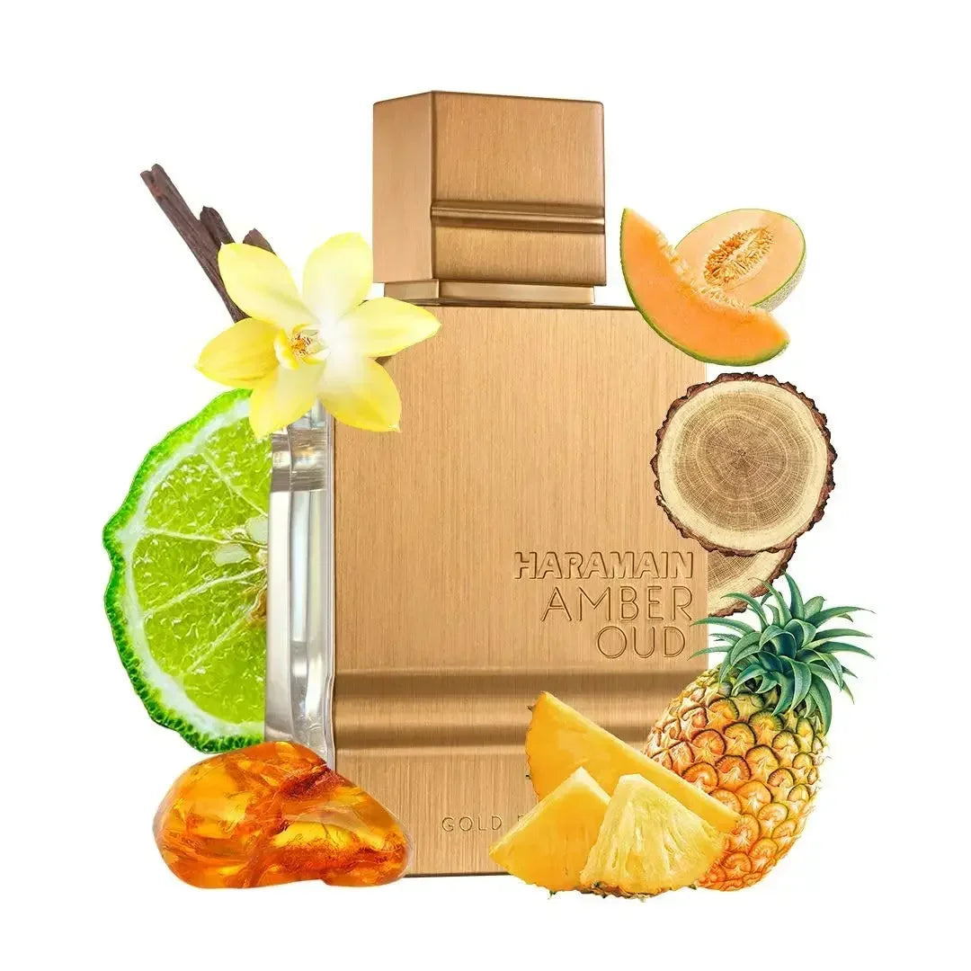 Al Haramain Amber Oud Gold EDP 2.0oz – Amber Vanilla Oud Perfume, Gift for Halloween, Thanksgiving & Christmas