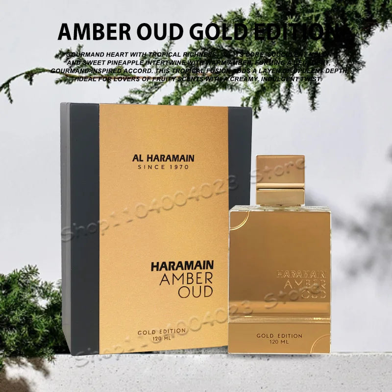 100ml HARAMAIN AMBER OUD Haraman Arab Dubai Perfume Long-lasting Fragrance Unique Scent Perfume For Men And Women