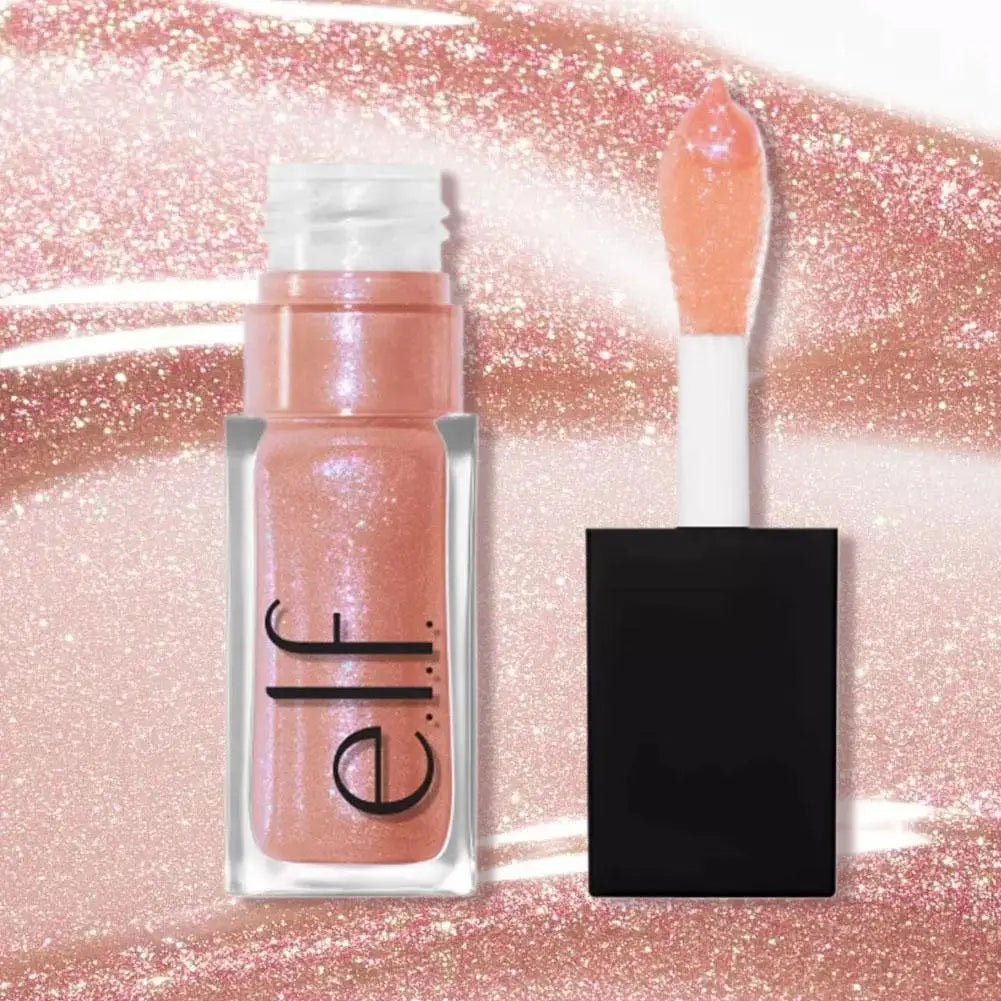 Lip Glaze Elf Divine Wine Crystal Glossy Shiny Finish Hydrating Lip Color Cosmetic Beauty Product