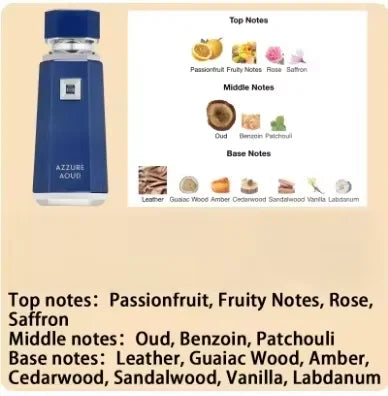 Premium Woody Aoud Perfume 100ml Unisex Long Lasting Elegant Scent for Daily Work Travel Weekend and Special Occasions