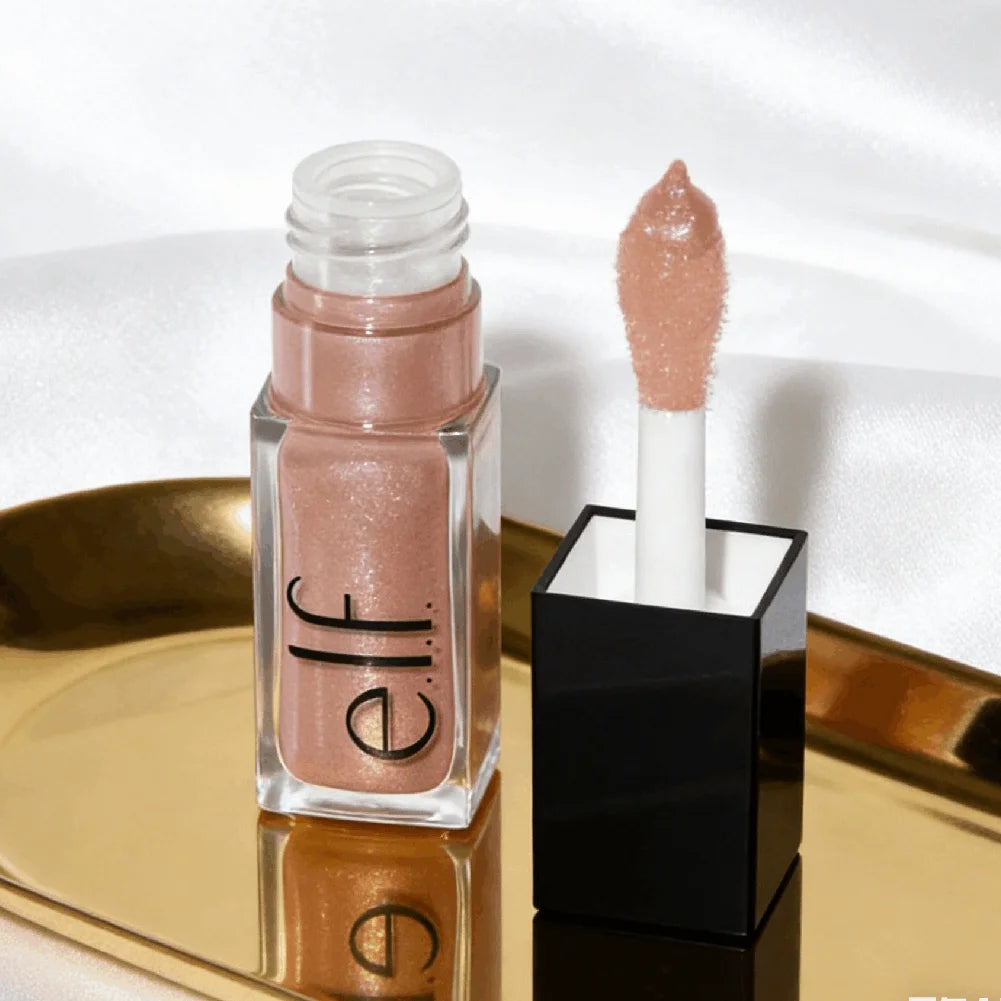 Lip Glaze Elf Divine Wine Crystal Glossy Shiny Finish Hydrating Lip Color Cosmetic Beauty Product