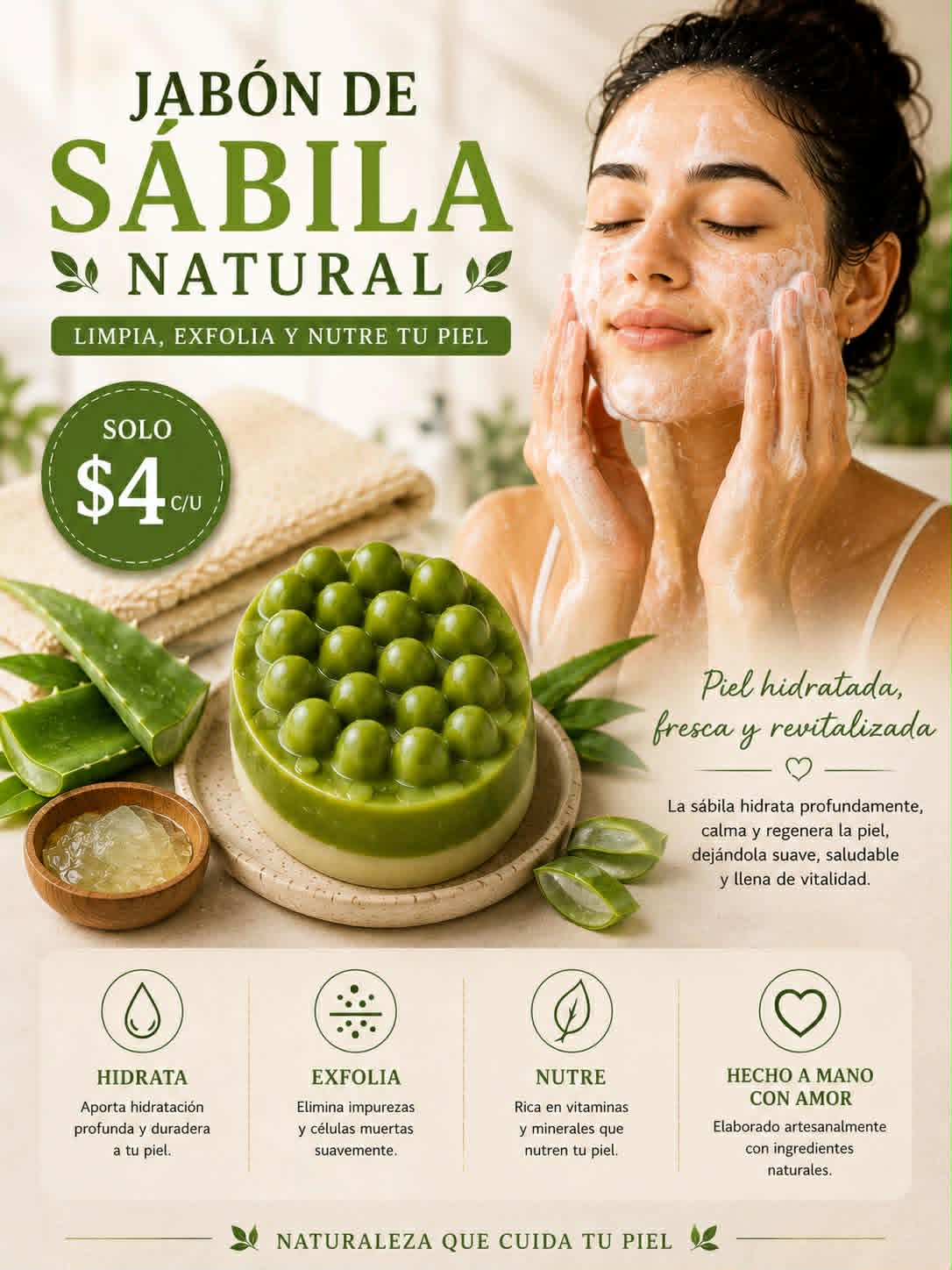 Jabon Artesanal De Sabila